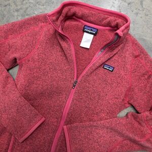 Patagonia Women's Fleece Jacket Pink Marled Full Zip Size Small